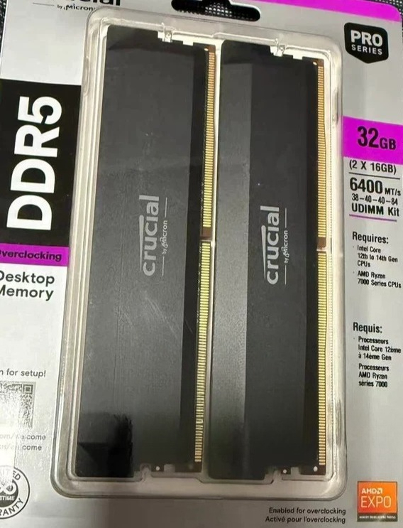 Ddr5 Memory - 32GB DDR5 6000MHz RAM Kiti, 16GB
