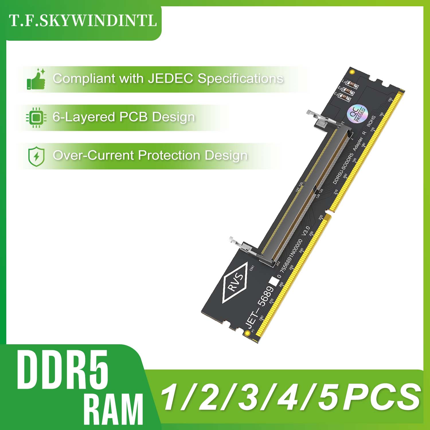 Ddr5 Sodimm - 1/2/3/4/5 adet DDR5 bellek modülü test