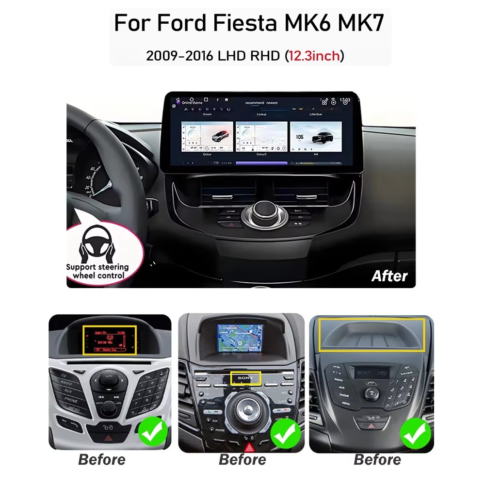 12,3 inç-Ford-Fiesta-MK6-MK7-2 - Ddr5 8Gb incelemesi ve fiyatı